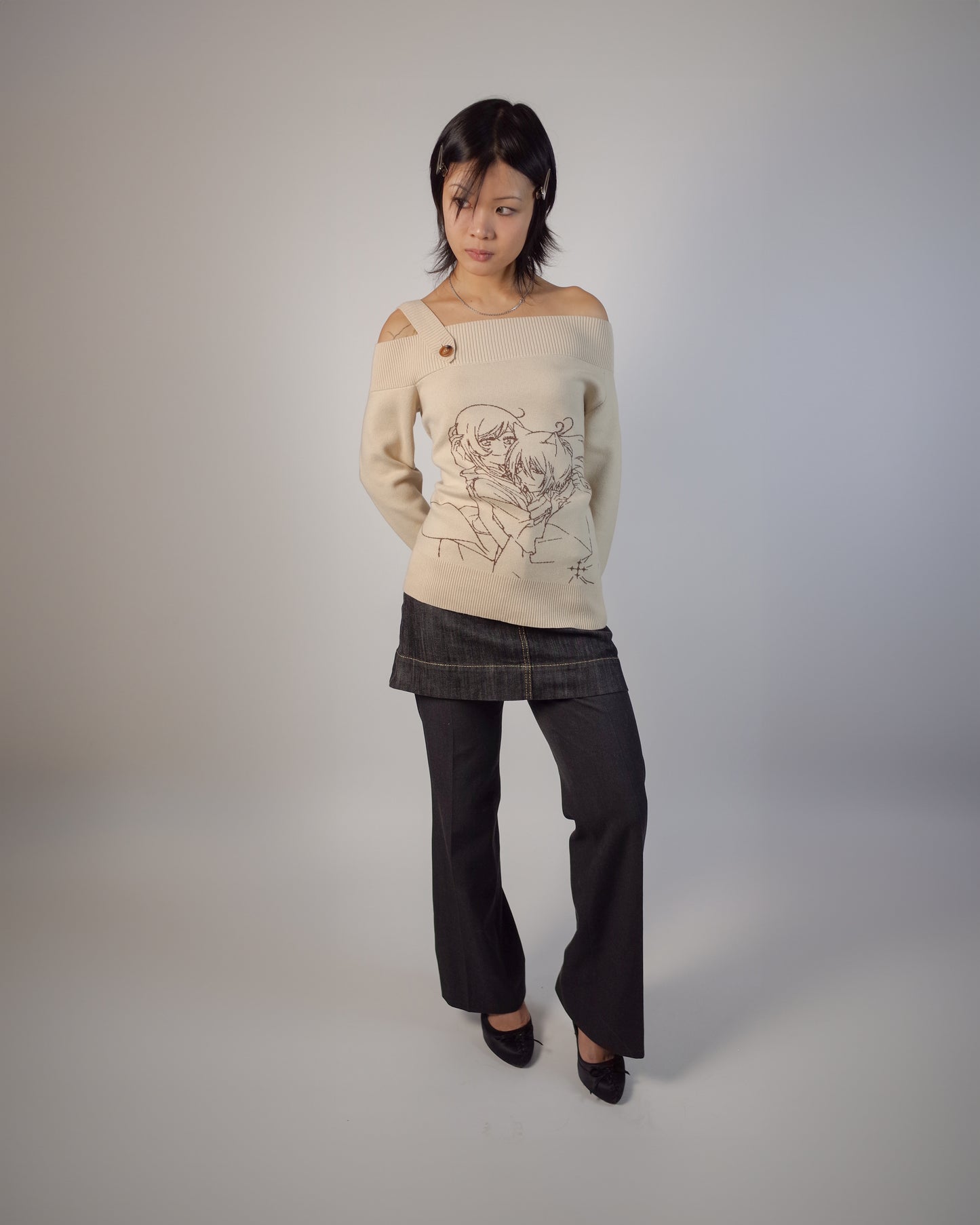 Tomoe and Nanami Off-Shoulder Sweater PRE-ORDER – Kamisama Kiss 2