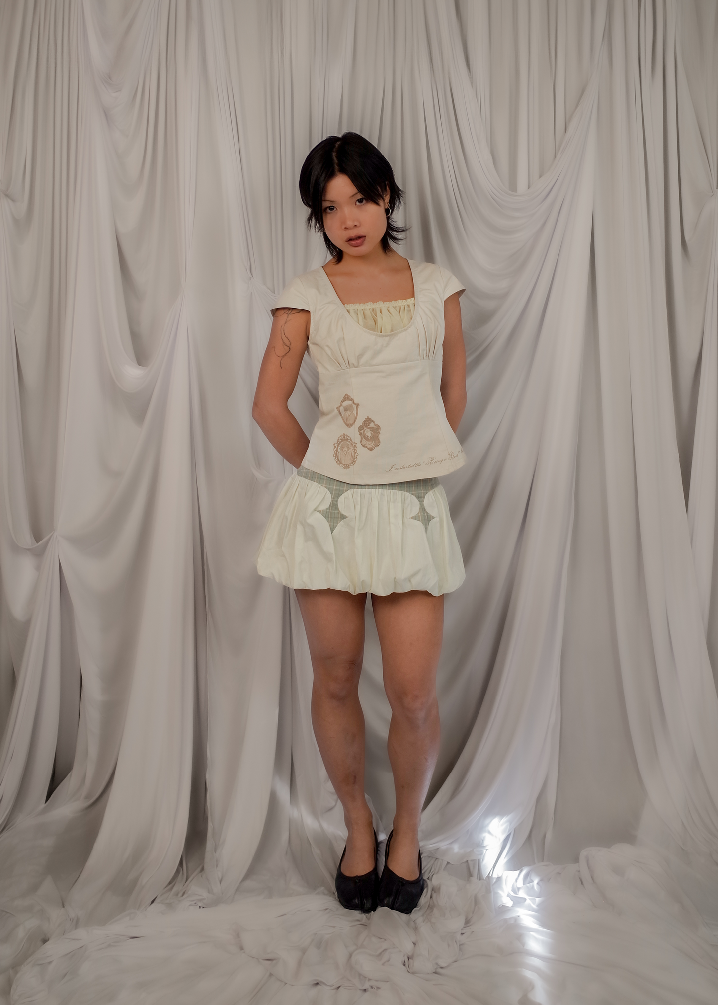 Motif Bubble Skirt