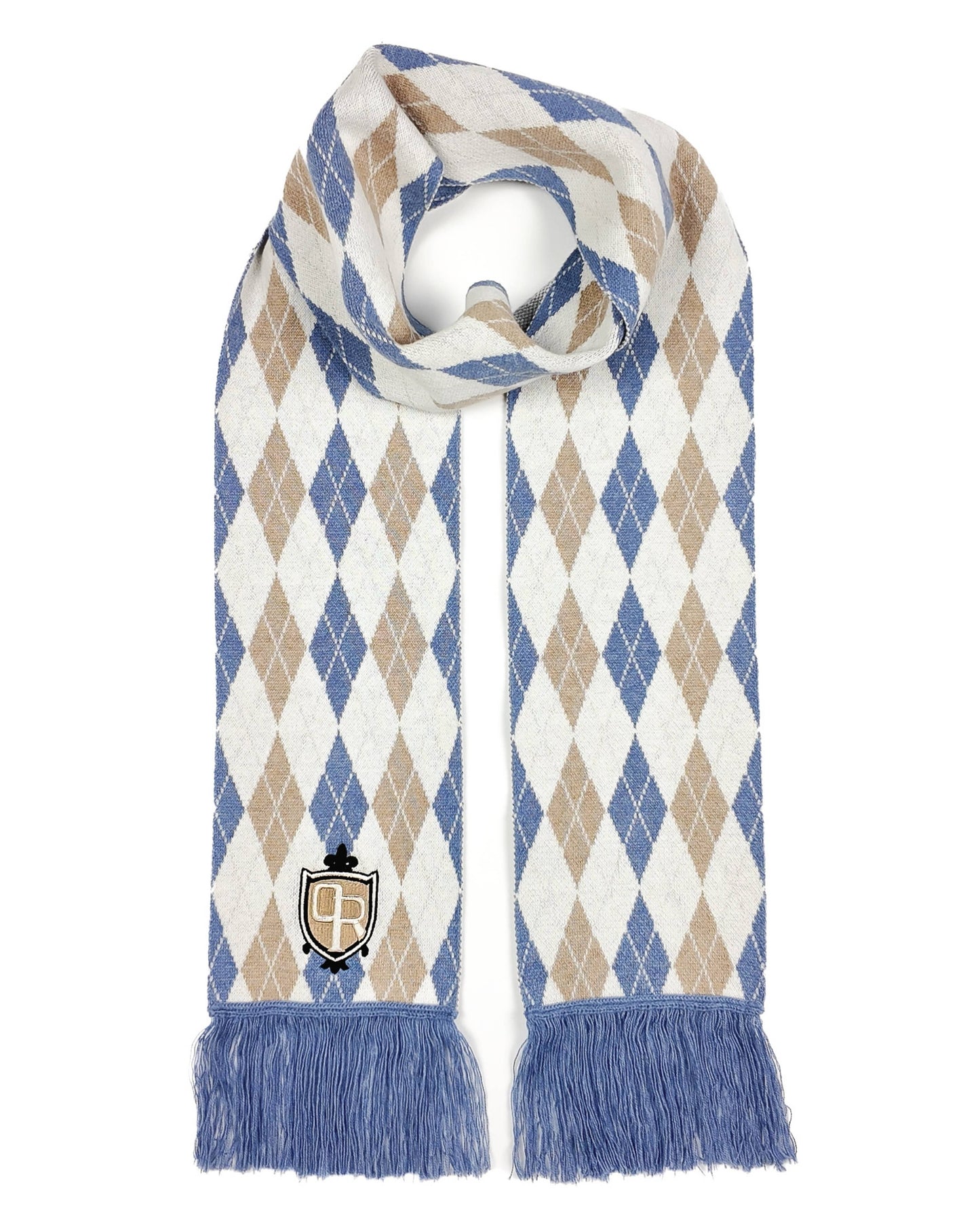 Academy Argyle Wool Scarf