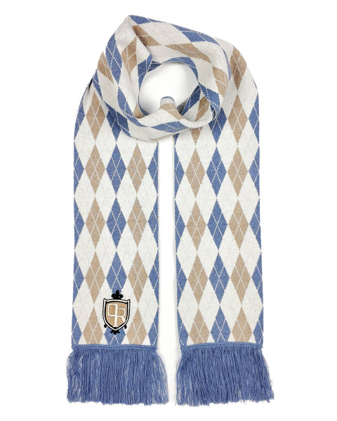 小物 LAD MUSICIAN 24AW ARGYLE MUFFLER Academy Argyle Wool Scarf – little river co.