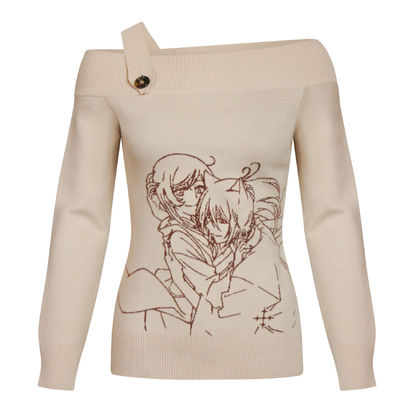 Tomoe and Nanami Off-Shoulder Sweater – Kamisama Kiss 2