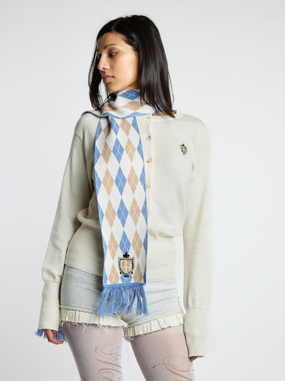 Academy Argyle Wool Scarf