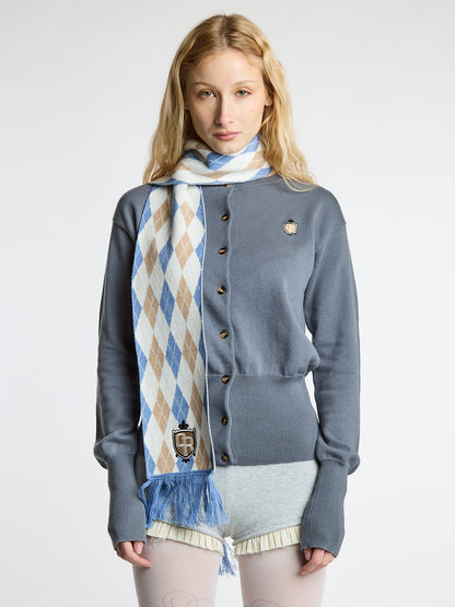 Academy Argyle Wool Scarf