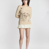 Tomoe and Nanami Off-Shoulder Sweater