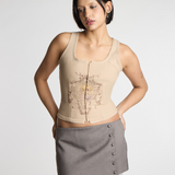 Honey Rosette Top